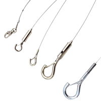 Crochet à ressort en nickel plaqué cuivre Kit de suspension de câble de sécurité de gréement Fabrication de pinces de câble en acier de Suspension de soudage