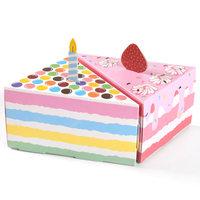 Boîte de dragées de mariage personnalisée Boîte à pignon avec poignée et fenêtre Emballage cadeau à forme mignonne