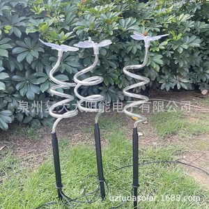 <b>Solar</b> Butterfly Spiral <b>Ground</b> <b>Lights</b> 3-Pack LED Outdoor Garden Decor Water Resistant <b>Solar</b> Powered - Product Image 3