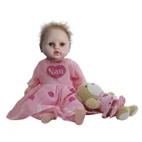 Nuovo arrivo 16-1/2 pollici realistico Reborn Baby Doll non verniciato calvo pieno Silicone vivido Reborn Baby Doll