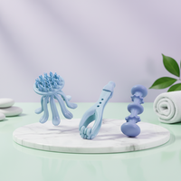 Masseur manuel du cuir chevelu, rouleau de massage des pieds, kit d'acupression et de Gua Sha, anti-gonflement, raffermissant pour la peau, relaxation de la tête, des mains et des pieds
