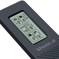 Casing SSD NVMe M2 Aluminium Desain Pribadi SHUOLE dengan Konektor Tipe-C 10Gbps Gen 2 Kotak Eksternal M.2 Layar LCD