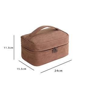 HY7 2025, bolsa de cosméticos portátil de gran capacidad a la moda, caja de almacenamiento de cepillos de artículos de tocador personalizados, bolsas de <span class=keywords><strong>maquillaje</strong></span> con asa de viaje para Wome - Product Image 5