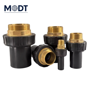 2 "<span class=keywords><strong>X</strong></span> 63" Métal HDPE Filetage femelle et mâle Raccords de transition Système de matériel de plomberie d'alimentation en eau froide haute pression - Product Image 1