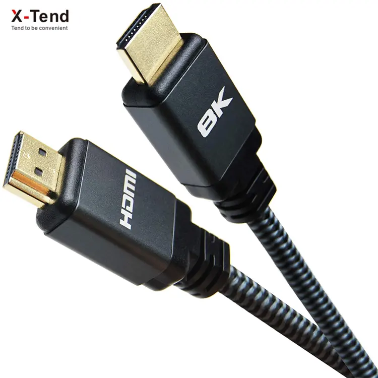New Product Factory Supply Male to Male 24K Gold Plated Connection Support 3D 2.1 8K@120Hz 48Gbps HDMI Cable