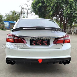 สำหรับ Honda Accord ปี 2014 2015 2016 2017 ปีกหลังคาร์บอนไฟเบอร์/FRP เงาแบบ R สไตล์อุปกรณ์ตกแต่งรถยนต์ สปอยเลอร์แต่งรถ - Product Image 5