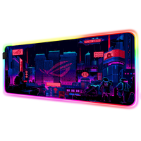 Tapis de souris gamer RGB personnalisés à faible MOQ, grands et extensibles, vierges pour sublimation