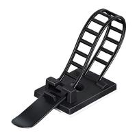 Serre-câble en plastique réglable de type T et clip adhésif pour fils de différentes tailles CL-2