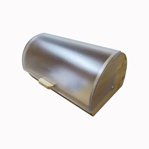 กล่องขนมปังไม้ไผ่พร้อมฝาเปิด-ปิด กล่องเก็บขนมปังสำหรับใช้ในบ้าน - Product Image 1