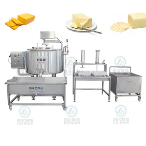 מזרקות גבינה חליבה מלאה מוצרלה קממברט ציוד חותך מלח קו עיבוד להכנת גבינה
