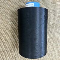 Dty 150d/48f SD Polyester noir dessiner motif brut de fil texturé pour tricoter fabricant direct prix d'usine à partir de fil Dty