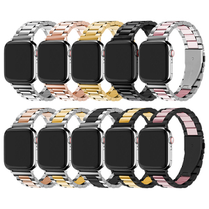 Cinturino in Metallo RYB 316L, Bracciale Solido in Acciaio Inossidabile per Apple <span class=keywords><strong>Watch</strong></span> <span class=keywords><strong>7</strong></span> 6 <span class=keywords><strong>SE</strong></span> 5 4 3 2 1 - Product Image 1