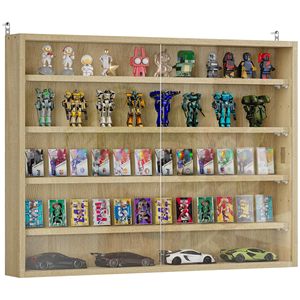 Estante de Almacenamiento de Madera para Montar en la Pared SENYU, Organizador de 5 Niveles para Juguetes, Tarjetas, Autos, Diseño Minimalista, Acabado Lacado Duradero - Product Image 1