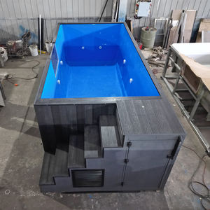 Piscina infantil de acrílico, piscina elevada de plástico para exteriores, contenedor de fibra de vidrio, piscina gigante de verano para productos y suministros familiares - Product Image 5