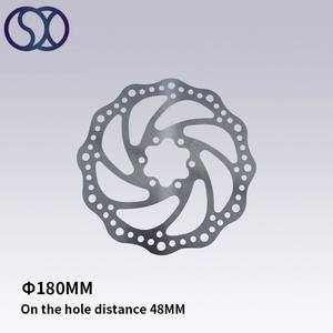 Werks großhandel 180mm Fahrrads ch eiben brems <span class=keywords><strong>rotor</strong></span> 6 Löcher Edelstahl vorne hinten Mountainbike Scheiben bremse - Product Image 3