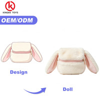 Dompet Boneka Beruang Cokelat Custom dengan Resleting untuk Hadiah Promosi Bahan Lembut Bersertifikat CE 12cm 100 Pcs MOQ OEM