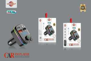 เครื่องเล่นบลูทูธในรถยนต์ WELDJAUP รุ่น CZ-09 พร้อม QC3.0 USB-C เครื่องส่งสัญญาณ FM อะแดปเตอร์ที่จุดบุหรี่ - Product Image 3