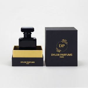 Özel Lüks Siyah Karton Kutu 50ml Parfüm Şişesi ve 50ml 100ml Difüzör Araç Kokusu için Kutu - Product Image 1