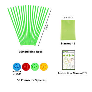 Kit de construction de château de couverture de 156 pièces, bricolage, STEM, jeu de <span class=keywords><strong>tente</strong></span> pour enfants, ensemble de construction de forts, <span class=keywords><strong>jouet</strong></span> de construction - Product Image 4