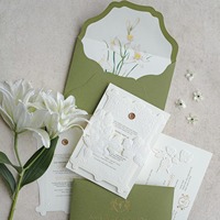 Invitations d'affaires personnalisées de luxe, gravure 3D, cartes en papier velours, invitations haut de gamme pour banquets d'entreprise, galas, cérémonies de remise de prix