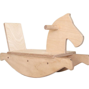 Chevaux à bascule en bois massif (design classique) - Product Image 2