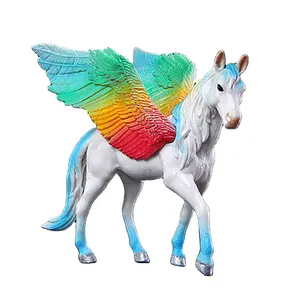 Vendita diretta in fabbrica simulazione per bambini fiabe mitologia animale bestia mitica elfo cavallo unicorno pegasus model toy
