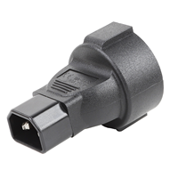 Adaptateur d'alimentation IEC C14 vers EU Schuko, connecteur d'alimentation mâle à femelle 3 broches pour usage domestique et professionnel