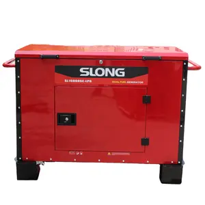 Slong 17kw 19kw gasoline silent LPG generator SL20000W-SE 2 cylinder gasoline generator 17kw 19kw dual fuel generator
