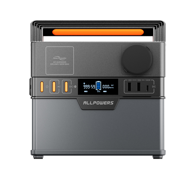 ALLPOWERS S300 Portability Solar Power Bank 110-240V Solar Generator 300W Portable Power Station