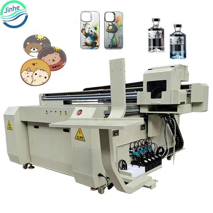 Large format glass cloth inkjet printer automatic phone case uv flatbed printers for bottle wood leather printing