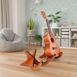 <span class=keywords><strong>Mini</strong></span> ensemble d'accessoires pour ukulélé basse support en bois Durable support de médiator cordes de médiators de guitare essentiels pour Instruments à cordes - Product Image 1