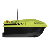 Bateau à appâts de pêche télécommandé avec éclairage LED de nuit, capacité de charge de 2 kg, portée de 500 m, double moteur, bateau en plastique, distributeur d'appâts