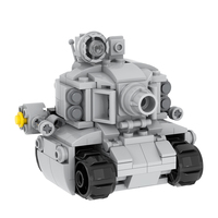 tank MOC MOOXI MOC1127 Série de jouets de film DIY Ensembles de blocs de construction en briques pour enfants garçons et filles