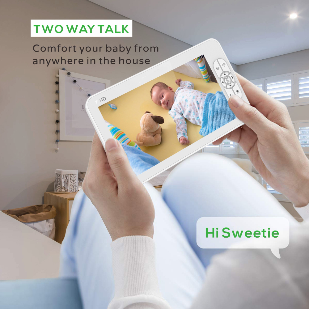New 7 inches 1080P amazon hot selling good quality cheap baby monitor