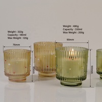 Bougie parfumée en cire de soja de luxe pour Noël, en gros, dans des pots en verre
