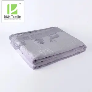 新製品 3D プリントフランネルフリースダーク毛布