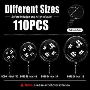 Nouveaux ballons transparents en PVC de 30 pouces pour décorations d'anniversaire, à large ouverture, écologiques, pour collations, jouets, cadeaux - Product Image 3