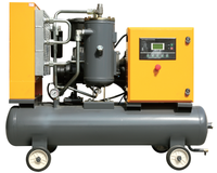 Compresseur d'air industriel portable à piston 3HP, refroidi par air, moteur 220V/380V, 7.5/11/15kW, mini, sans huile, pompe 25 bars