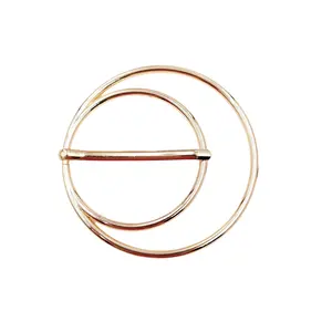 Shangjin Mode Luxe Metalen Accessoires Voor Kleding 5Cm Riemgesp Dubbele Ring Gesp Voor Kleding