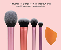 Private Label Unique Ensemble de pinceaux de maquillage colorés à longue virole Ensemble d'œufs de beauté de pinceaux de maquillage professionnels de luxe haut de gamme