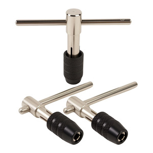 T Type Tap Wrench 3mm-6mm Metric Manual Tapping Tool Set Stainless Steel Anti Slip Handle - Product Image 4