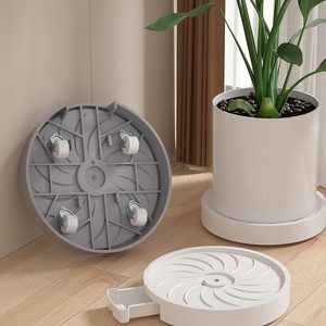 Plateau <span class=keywords><strong>à</strong></span> plantes multifonctionnel en plastique <span class=keywords><strong>pour</strong></span> bureau <span class=keywords><strong>à</strong></span> domicile et jardin, avec <span class=keywords><strong>roulettes</strong></span> dissimulées, <span class=keywords><strong>soucoupe</strong></span> <span class=keywords><strong>à</strong></span> <span class=keywords><strong>fleurs</strong></span> en acier durable, moderne et peu encombrant - Product Image 6