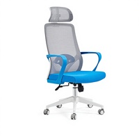 Chaise de bureau ergonomique en maille, anti-poussière, confortable, pour e-sport, design moderne, pivotante, à roulettes, vente directe usine
