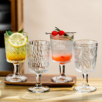 Gobelet en verre gaufré au design minimaliste moderne, résistant à la chaleur, sculpté à la main, pour le café