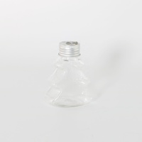 Bouteilles décoratives en plastique transparentes, forme d'arbre, vides, à suspendre, DIY, pour décorations de Noël, cadeaux, étoiles, ampoules, cloches