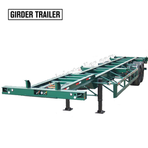 <span class=keywords><strong>Segunda</strong></span> <span class=keywords><strong>mano</strong></span>, 2 ejes, 40 pies, contenedor, cuello de cisne, chasis de semirremolque con capacidad de carga útil de 60 toneladas, construcción de acero - Product Image 6