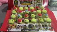 Calendrier de l'Avent Squishy 2026 – Grande Vente – Calendrier de l'Avent Squishy Adorable – Calendrier de l'Avent Squishy Doux – Grinch Squishy en forme de boulette pour cadeau