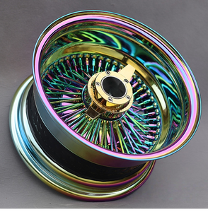 Jantes à rayons multibranches chromées électroplaquées couleur arc-en-ciel TA Custom Deep Concave, <span class=keywords><strong>13</strong></span>-22 pouces, pour voitures particulières, en promotion - Product Image 3