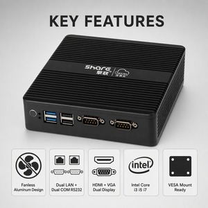 Mini PC industriel sans ventilateur Sharerdp personnalisé avec processeur Intel Core <span class=keywords><strong>i3</strong></span>/i5 <span class=keywords><strong>10110U</strong></span>/<span class=keywords><strong>1115G4</strong></span>, 6 ports USB, compatible 4G Nano Box pour moniteur - Product Image 2