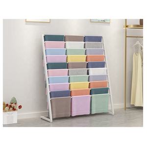 小売店向けのモダンな商用メタルゴールドヒジャブスカーフディスプレイスタンドシルクスカーフブランケットラック - Product Image 5